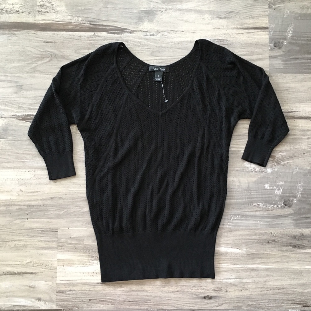 White House Black Market Small Sweater 3/4 Sleeve